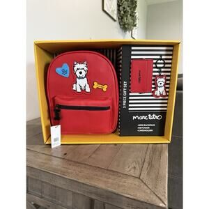 Marc Tetro Westie Dog Backpack Keychain Cardholder 3 Pc Gift Box Set NEW!